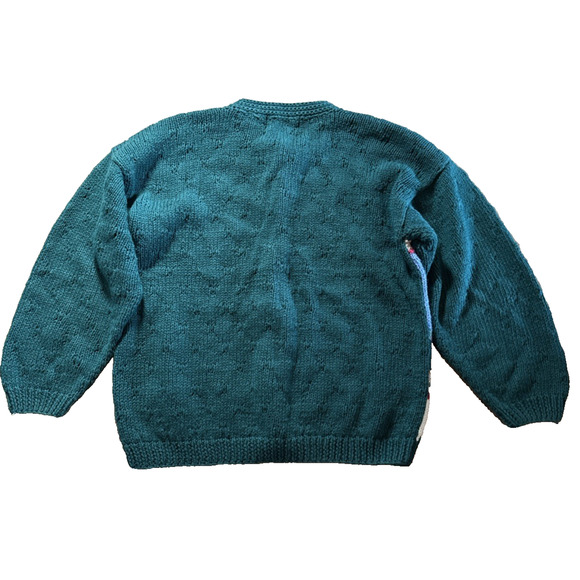 Vintage Signatures By Northern Isles Sweater School Teacher Farm Sweater S/M 14 - Picture 2 of 6